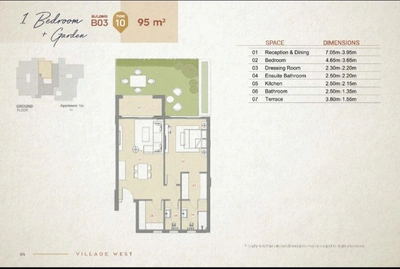 Apartment for sale at village west 